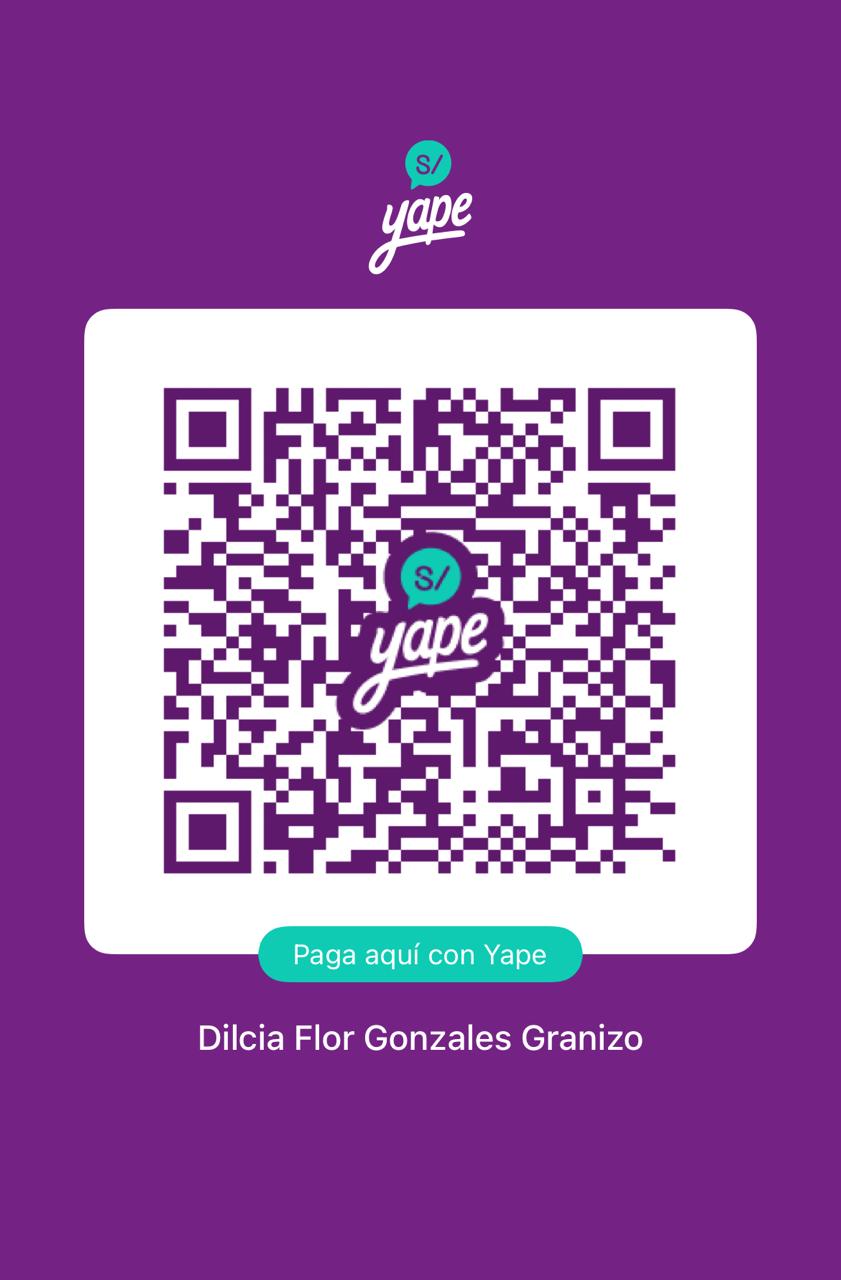 Código QR de Yape para pagar
